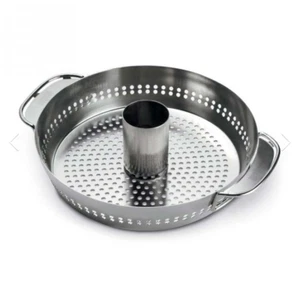 Weber Geflügelhalter Grillschale Edelstahl Hähnchen grillen Gemüse grillen 8838 - Bild 1 von 1