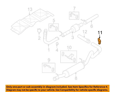 福特原始设备制造商 08-10 E-350 Super Duty-Muffler WTpipe 后支架 4C2Z5260AA — 第 1/2 张图片