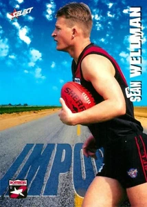 1996 ESSENDON BOMBERS AFL Card SEAN WELLMAN Import - Picture 1 of 2