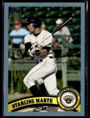 L5,186 -  2011 Topps Pro Debut Blue #307 Starling Marte /309 - Image 1 of 2