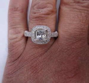 2.05 Carat 14K Gold Diamond Engagement Ring Cent=1.05 F-SI2 Enhanced Value=$14K+ - Picture 1 of 13