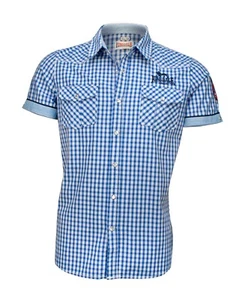 Lonsdale London Hemd Shirt Blau Weiß kariert Gr. S M L XL 2XL PLAID 113107-3551 - Bild 1 von 5
