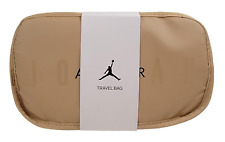 Nike Air Jordan Jumpman Travel Gym Bag Dopp Kit Brown Tan NEW