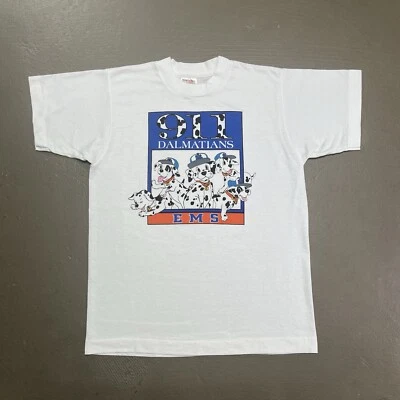 Vintage 101 Dalmatians 911 Squad T Shirt 90s Youth Large 14-16 Month Kids Disney - Image 1 of 4