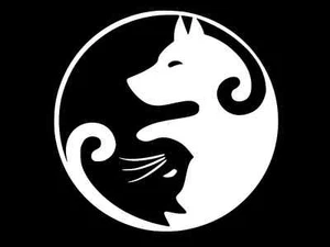 Calcomanía de vinilo para automóvil Cat Dog Yin Yang pegatina de pared camión ELIGE EL TAMAÑO COLOR - Imagen 1 de 2