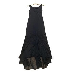 Schwarz Perlen Abend Cocktail Maxi Kleid Formelles Kleid Y2K Whimsigoth LBD 5/6 - Bild 1 von 13