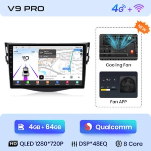 DAB+ 4+64G Für Toyota RAV4 2005-2013 Autoradio Android 13 Apple Carplay GPS Navi - Bild 1 von 13