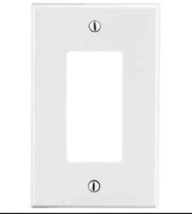 Hubbell trade select P26W Decora Face Plate, White 1 to 25 wall plate TP8BK lot - Picture 1 of 2
