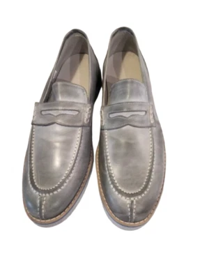 SCARPA UOMO CASUAL IN ECOPELLE GRIGIA SUOLA IN GOMMA - Immagine 1 di 4