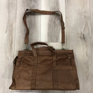 Vintage Caesars Palace Emperors Club Leather Luggage Bag - Picture 1 of 12