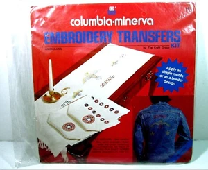 BICENTENNIAL Americana 1776 1976 Columbia Minerva EMBROIDERY TRANSFERS KIT  1975 - Picture 1 of 4