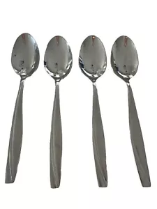 SET OF 4 ONEIDA CAMLYNN CLEO FROSTED STAINLESS STEEL DINNER SPOONS /Servers 8" - Picture 1 of 8