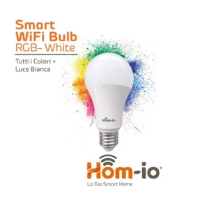 HOM-IO Lampadina Smart Home Wi-fi E27 RGBW 10W 1050LM RGB + W2700K HOM-BULB-RGBW - Bild 1 von 1