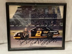 Foto enmarcada Rusty Wallace #2 Nascar autógrafo firmado a mano 8"x10" - Imagen 1 de 3