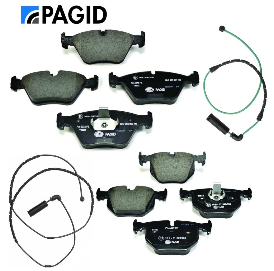 Front Brake Pad & Rear Brake Pad Set Pagid OEM + Sensor for BMW 330i 330Ci 330xi - Image 1 of 1