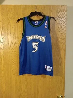 Camiseta deportiva vintage William Avery #5 Minnesota Timberwolves Champion juvenil L 14-16 Foto 1 de 4