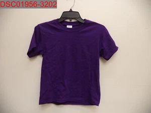 Stain, Port & Company Unisex Kids Purple 12 Pack Core Cotton Tees, Size YS - Picture 1 of 7