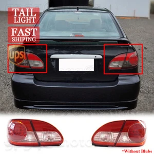 For Toyota Corolla 03-08 JDM Style Red Lens Rear Tail Light Brake Lamp W/O Bulb - Picture 1 of 11
