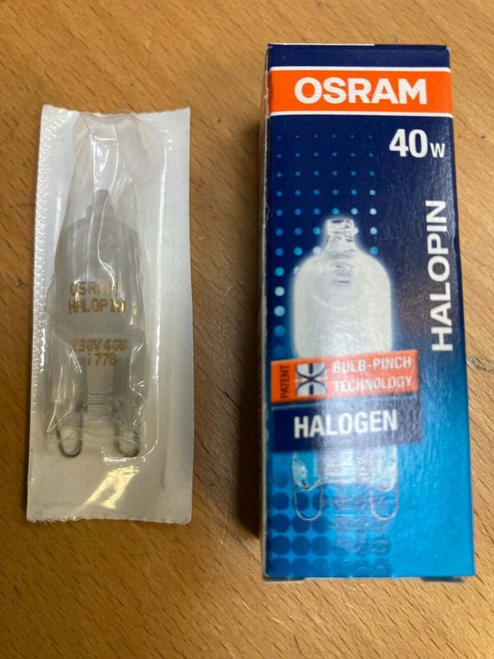  HOCHWERTIGER OSRAM HALOPIN 66740 40W MATT G9 25% HELLER ALS DER 66840 ! - Bild 1 von 1