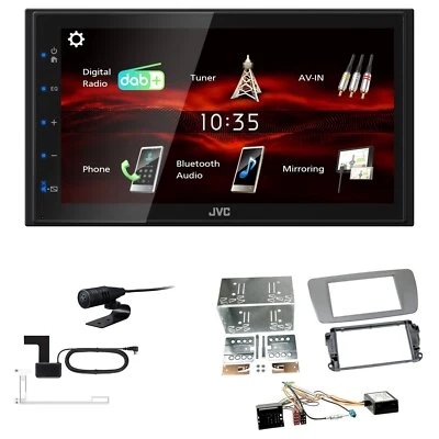 JVC KW-M180DBT 2DIN DAB+ Autoradio für Seat Ibiza IV dublingrey inkl Canbus - Bild 1 von 4
