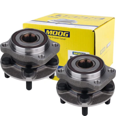 MOOG Pair Front Wheel Hub Bearing New For Subaru Impreza Forester Legacy Outback - Image 1 of 4