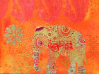 Indian Elephant Texture Framed Wall Art Print 18X24 In