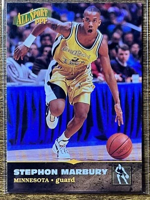1996-97 Score Board All Sport PPF #9 Stephon Marbury Georgia Tech RC - Image 1 of 2