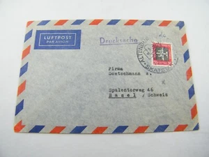 Luftpost Briefumschlag DDR in die Schweiz Luftpostbriefmarke Sonderstempel - Bild 1 von 3