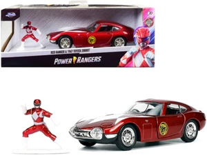 1967 Toyota 2000GT Red + Red Ranger 1/32 Diecast CARZ by Jada Power Rangers - Picture 1 of 1