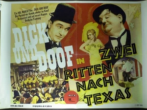 Dick und Doof - Zwei ritten nach Texas - Filmposter A2 60x42 gefaltet - Bild 1 von 1