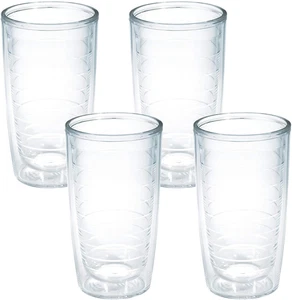 Clear & Colorful Tabletop Made in USA Double Walled Insulated Tumbler Travel Cup - Picture 1 of 12