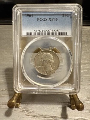 1964 Washington Quarter-PCGS XF45 - Image 1 of 2