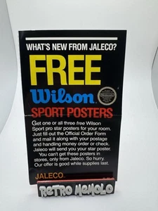 NES Jaleco Wilson Poster Mail Away Insert JAL-NES-US - Picture 1 of 3