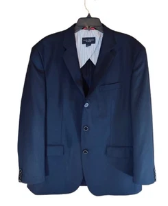 Daniel Cremiuex Collection L Navy Blazer No Liner 3 Button 2 Vent Lightweight - Picture 1 of 20