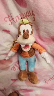 Disney Goofy Pastel Color Plush Keychain Used - Image 1 of 2