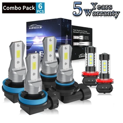 Kit de faros LED enchufables para Toyota Prius 2012-2015 base hatchback 4 puertas bombillas Foto 1 de 4