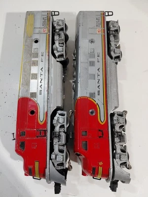 Lionel 2343 O Gauge Model Railroad Postwar Santa Fe EMD F3 Diesel AA Locomotives - Image 1 of 4