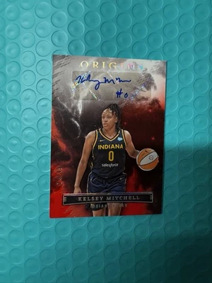 2023 Panini Origins WNBA Origins Auto Red /49 Kelsey Mitchell #OA-KML Auto SSP - Image 1 of 2