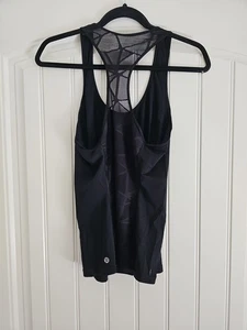 Top trasero de malla Lululemon Racerback negro 8 - Imagen 1 de 3