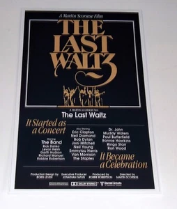 Large The Band The Last Waltz 1976 Promo Bob Dylan, Clapton Poster 19"x13" - Picture 1 of 4