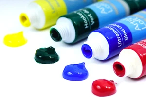 12 Tubes Acrylic Artist Paint, 4.8 Fl Oz TOTAL Artist's Loft, Each tube .41 - Picture 1 of 11