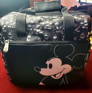 Picnic Time Disney Mickey Mouse Black & White Insulated Lunch Cooler Bag.