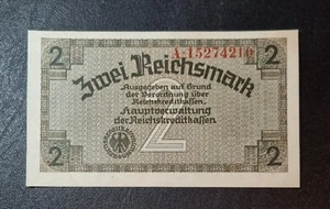 2 Reichsmark 1939-1945 Germania seconda guerra mondiale, serie A!, UNZ UNC - Foto 1 di 2