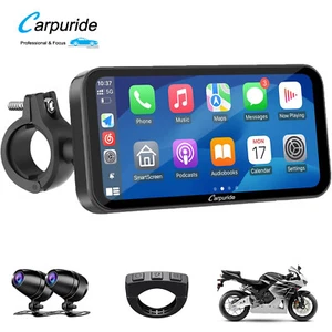 Carpuride W603D Wireless CarPlay Android Auto Wasserdichter Touchscreen für Moto - Bild 1 von 9