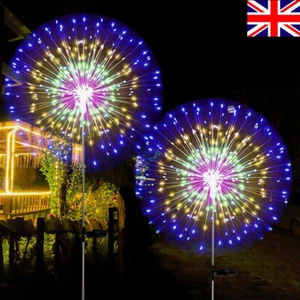 2/4pack Solar Lights Outdoor Garden LED Solar Powered Firework Light Lamp DIY - Picture 1 of 17