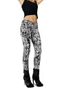 Tripp White Black Splatter Print Skinny Jean Pants Metal Moto Punk Goth Is6235p