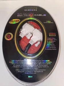 NEW Samsung Premier Dual DVI-I (24+5) Male to Male Digital Video Cable HD 1080p - Picture 1 of 19