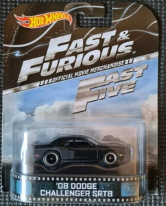 HOTWHEELS Retro Entertainment 2014 A - FAST & FURIOUS FIVE Dodge Challenger SRT8 - Picture 1 of 2