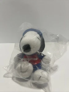 Peanuts Snoopy Met Life Rennfahrer karierter Anzug 5 Zoll Plüsch neu im Beutel - Bild 1 von 6