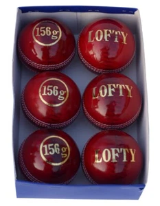 6 Cricket Ball box Red 4piece 156g Genuine Leather, High Quality Cricket Balls - Bild 1 von 4